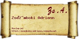 Zsámboki Adrienn névjegykártya